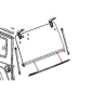 Preview: Jeep Wrangler JK plastic holder rail holder for lower rear window seal hardtop model 07-10