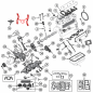 Preview: Jeep Willys CJ3A CJ-3A 4-134 L-Head 23" Oil Hose Supply Hose Oil Inlet Hose 49-53