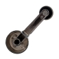 Preview: Jeep CJ CJ7 CJ8 Chrome Window Door Handle with black Knob with speakers 76-86