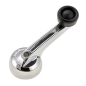 Preview: Jeep CJ CJ7 CJ8 Chrome Window Door Handle with black Knob with speakers 76-86