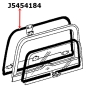 Preview: Jeep CJ CJ7 Heckklappendichtung Dichtung Heckscheibe außen Heckklappe zum Hardtop 76-86