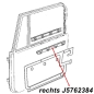 Preview: Jeep CJ inner Belt Weatherstrip for the right Door 76-86