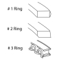 Preview: Jeep Wrangler YJ 4.2 ltr. Set piston rings Piston ring set .030" oversize Enginetech 87-90