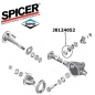 Preview: Jeep Wrangler YJ Differential Kegelradlager außen Dana 44 Hinterachse Spicer 87-95