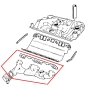 Preview: Jeep SJ & J-Series 5,9 ltr. left Exhaust Manifold with Gaskets 87-91
