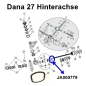 Preview: Jeep Willys MB Ford GPW Inner Oil Seal Dana 27 rear axle 42-45