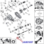 Preview: Jeep Wrangler YJ Lager Ausgangswelle vorne NP231 Verteilergetriebe 87-95