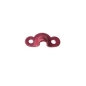 Preview: Jeep Willys MB Ford GPW ein Halter Haubenhaken & Scheibenrahmenhaken rot 42-45
