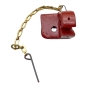 Preview: Jeep Willys M38 M38A1 CJ2A CJ3A CJ3B CJ5 linker Halter Sitzaufnahme mit Kette Beifahrersitz 46-71