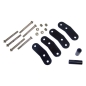 Preview: Jeep Wrangler YJ spring shackle set for front or rear, greaseable, heavy duty 0.75" 87-95