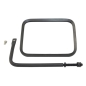 Preview: Jeep Wrangler YJ black Trail Mirror Set 8"x6" 87-95