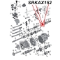 Preview: Jeep Wrangler TJ Lagerhalter Halter Lager Gehäuse Deckel vorne AX15 Schaltgetriebe 96-99
