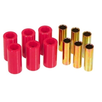 Jeep CJ red Polyurethan rear Leaf Spring & Shackle Bushings Prothane 55-75