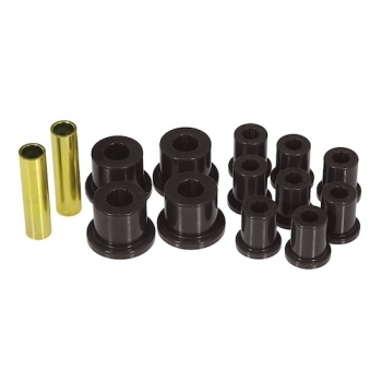 Jeep CJ Polyurethan Blattfederbuchsen Federbuchsen Schäkelbuchsen Set Blattfedern hinten schwarz Prothane 76-86