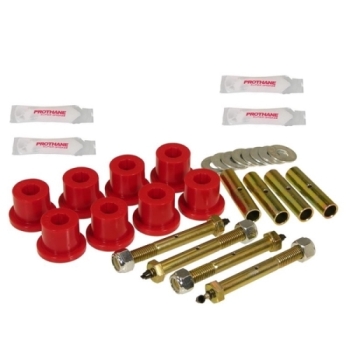 Jeep Wrangler YJ red Polyurethane Leaf Spring Greaseable Main Eye Bushing Set Greaseable Prothane 87-95