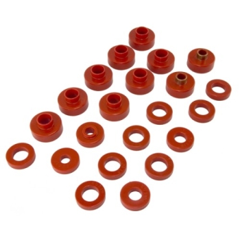 Jeep CJ CJ5 CJ7 Bodyauflage Karosserieauflage Set Auflage Gummis Karosserie Standard rot Prothane 76-79