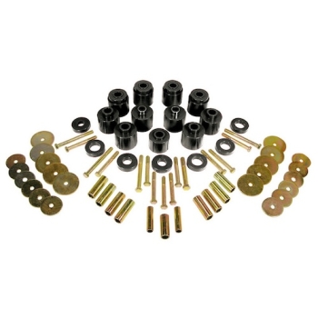 Jeep CJ CJ5 CJ7 Karosserie Body Lift Kit 1" 25mm Polyurethan schwarz Prothane 76-79