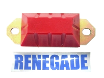 Jeep CJ red Polyurthane Axle Snubber Set of 2pcs. Prothane 76-86