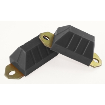 Jeep CJ set of 2 axle stops polyurethane rubbers front or rear black Prothane 76-86
