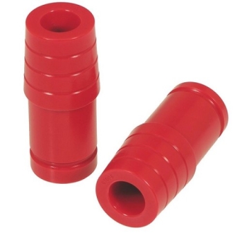Jeep Wrangler TJ polyurethane axle stop set front 1.5" extended red Prothane 96-06