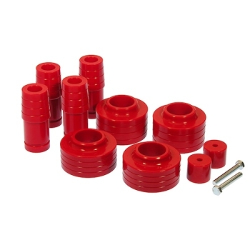 Jeep Wrangler TJ +1,5" Polyurethan Spacer Federteller Set mit Achsanschlägen rot Prothane 96-06