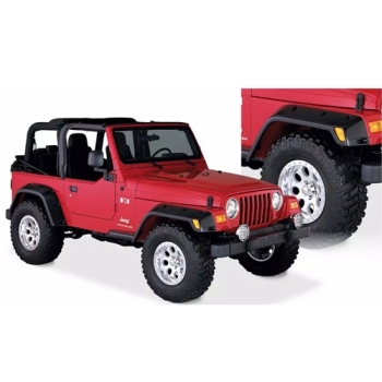 Preview: Jeep Wrangler TJ 6" Pocket Style Fender Flares 4pcs. Bushwacker 96-06