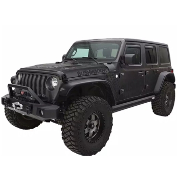 Jeep Wrangler JL Flat Fender Style Fender Flares 4pcs. Bushwacker 18-26