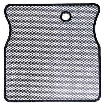 Jeep CJ Radiator Bug Shield Stainless Rugged Ridge 55-86