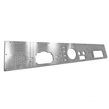 Jeep CJ CJ5 CJ7 CJ8 Stainless Steel Dash Panel with Cut-Outs Radio 76-86