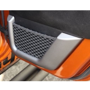 Jeep Wrangler JK 4door Charcoal Door Net Trim for the 2nd Row 11-18