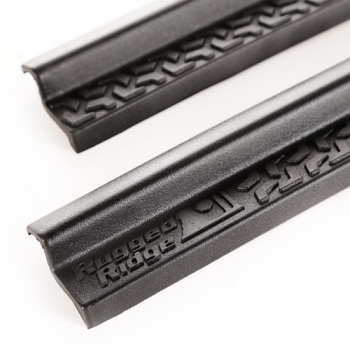 Preview: Jeep Wrangler TJ door sill edge protection door sill strips 2-piece plastic black 96-06