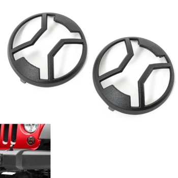 Jeep Wrangler JK 2er Set Blinkerschutzgitter Blinker vorne Elite Serie schwarz 07-18