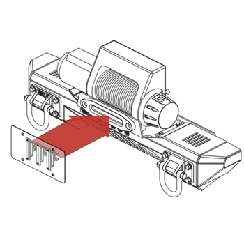 Universal front Hawse Fairlead License Plate Mounting Bracket