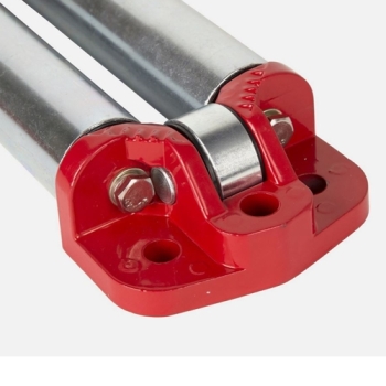 Preview: Universal Elite Heavy Duty red 4-way winch roller fairlead Rugged Ridge