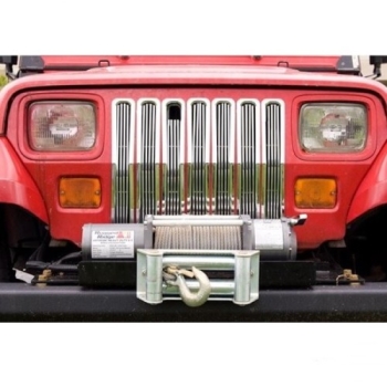 Jeep Wrangler YJ Einsätze Kühlergrill Einsatz Billet Chrom Rugged Ridge 87-95