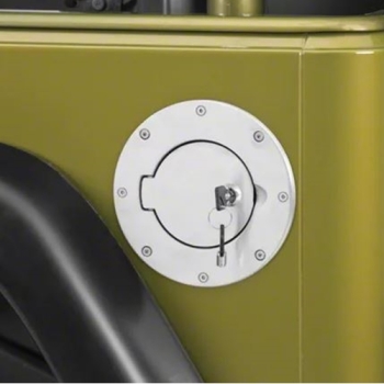 Jeep Wrangler TJ Tankblende Cover Tankdeckel Tankeinfüllstutzen Aluminium poliert abschliessbar 96-06