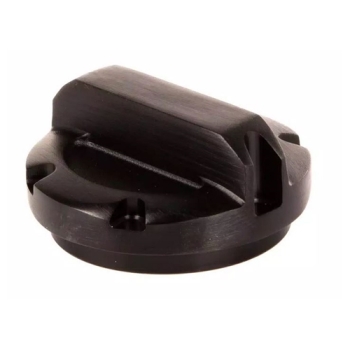 Jeep Wrangler TJ JK black anodized billet aluminum brake master cylinder cap Rugged Ridge 96-18