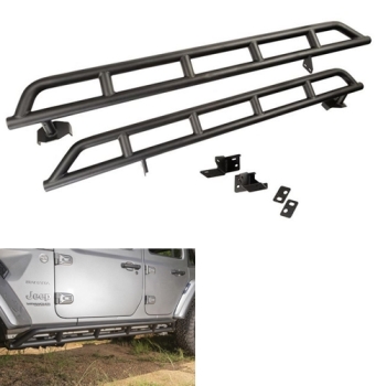 Jeep Wrangler JL 4-türer 2er Set RRC Rocker Guards Flankenschutz Seitenrohre schwarz 18-25