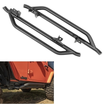 Jeep Wrangler JL 2-türer 2er Set RRC Rocker Guards Flankenschutz Seitenrohre schwarz 18-25
