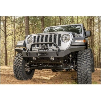 Jeep Gladiator JT HD Steel Bumper Bumper High Clearance Front Black Rugged Ridge 19-