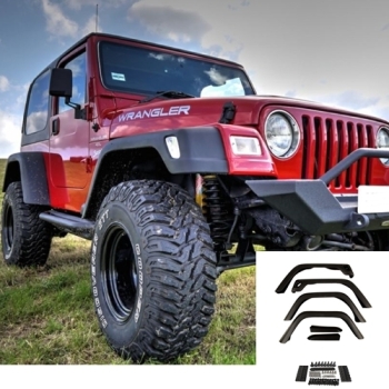 Jeep Wrangler TJ 7″ Kotflügelverbreiterung Satz 6-teilig Rugged Ridge 96-06