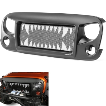 Jeep Wrangler JK Spartan Kühlergrill Frontmaske Kühlergrillblende ink. "Land Shark" Einsatz 07-18