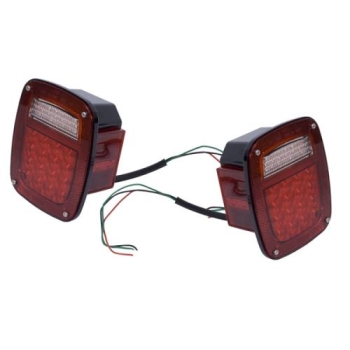 Jeep Wrangler TJ Set LED taillights taillights red US model Rugged Ridge 96-06