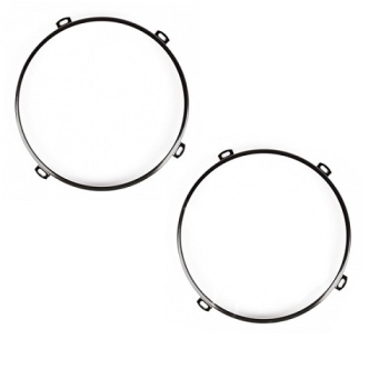 Jeep Wrangler JK Satz Scheinwerfhaltering Scheinwerferhalter Ring schwarz Scheinwerfer 07-17