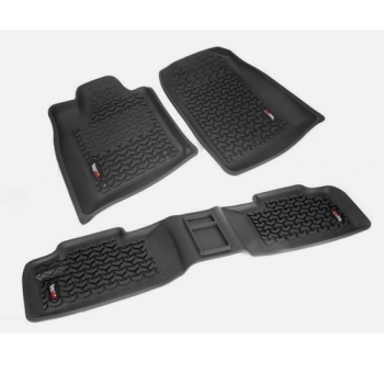 Jeep Grand Cherokee WK2 WH WK Set front & rear Black floor liners All Terrain Rugged Ridge 11-12
