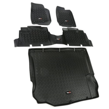 Jeep Wrangler JK 4-türer Fußmatten Set Fußraumwannen vorne, hinten & Laderaum All Terrain 11-17