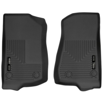Jeep Gladiator JT 2pcs. Set Front Seat Floor Liners black WeatherBeater™ Husky Liners 19-26