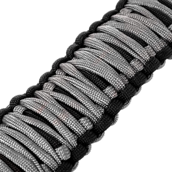 Preview: Jeep Wrangler JK 2er Set Paracord Haltegriffe Griffe Schwarz Grau A-Säule 07-18