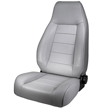 Jeep Wrangler YJ Front Seat Charcoal Denim with Headrest and Adjustable Backrest 87-95