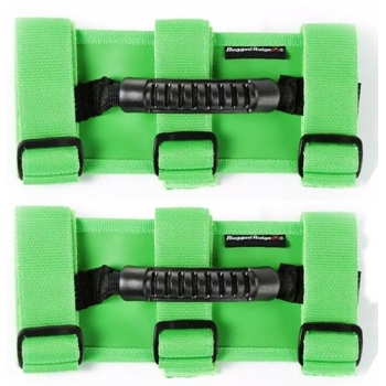 Jeep Wrangler JK 2er Set Ultimate Haltegriffe Griffe Grün am Überrollbügel Rugged Ridge 07-18